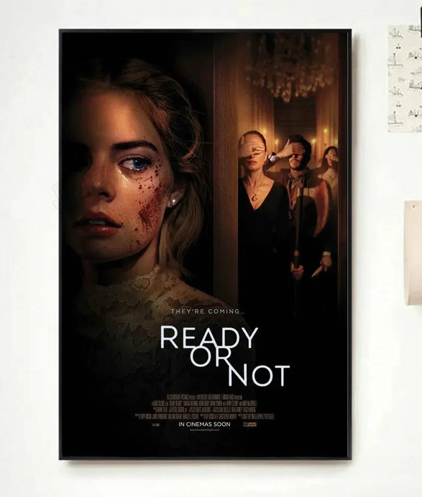 NP113 Ready or Not Movie 1 Classic Film Fashion Trend Beautiful Home Art Decor Silk Poster Wall Sticker Deco Gift