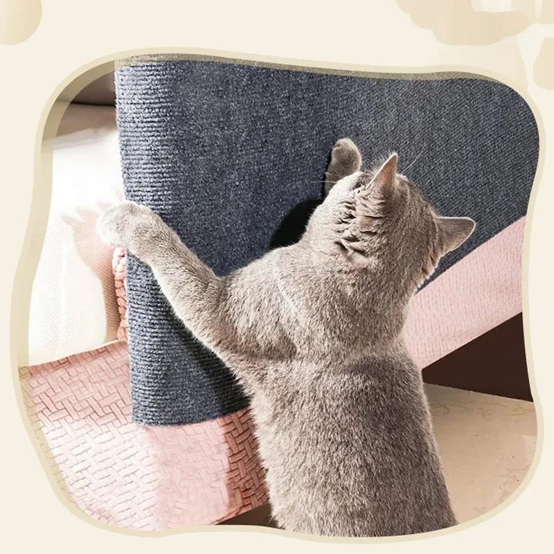 Cat Scratching Mat Cat Scratcher Sofa Tape Scratching Post Self-adhesive Carpet Cats Scratch Board Cat Accessories