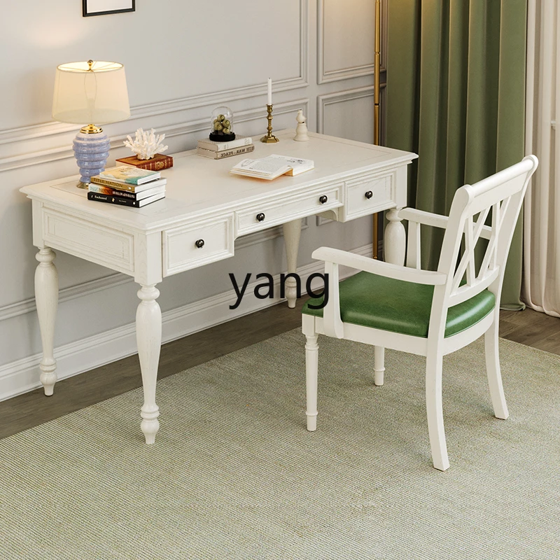 

LH solid wood study bedroom desk household small apartment computer writing desk