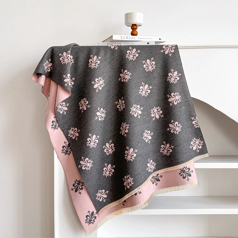 Eleganter Schal mit Paisley-Muster, Kaschmirimitat, weich, warm, vielseitiger Schal, kältebeständig, winddicht, Deckenschal für Herbst und Winter – Detail 9