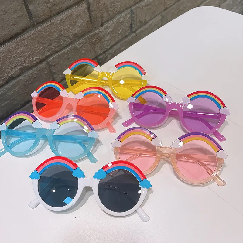 

Cartoon Cute Girls Rainbow Sunglasses Toys Children Rainbow Sunglasses Creative Girls Birthday Party On Decorations Gifts