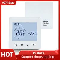 A97T Wifi Thermostat Home Programmable Smart RF Wireless Room Thermostat For Gas Boiler Heating Touch Screen Controller