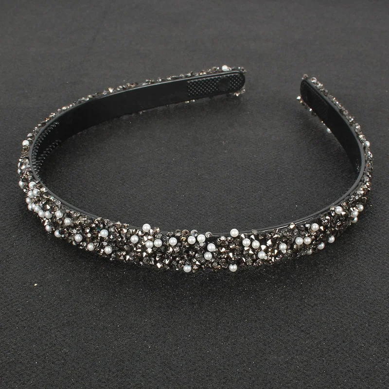 Crystal Rhinestones Headbands Luxury Hair Accessories Hairbands Sparkly Hair Bands Headdress Women