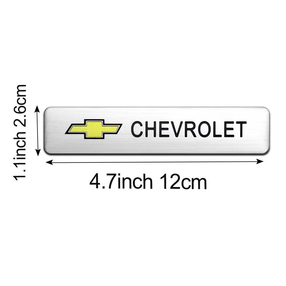 3D Aluminum Car Styling Body Tail Trunk Decoration Sticker For Chevrolet Cruze Lacetti Captiva SS Z71 Equinox Trax Impala Camaro