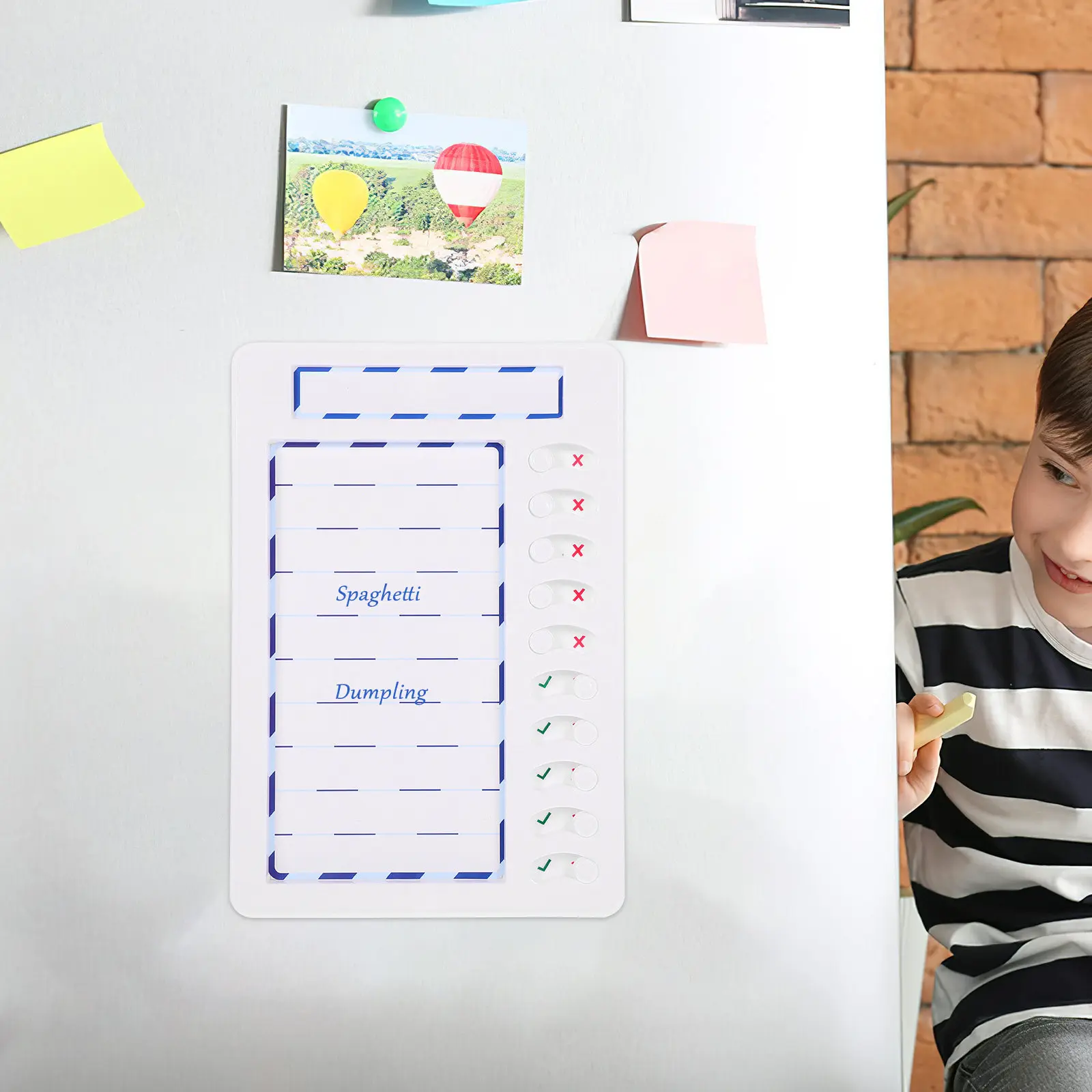 Plastic Chore Chart Portable Teens Chore Board Home Office Reward Chart Behavior Task Planner Daily Weekly Reminder view 6