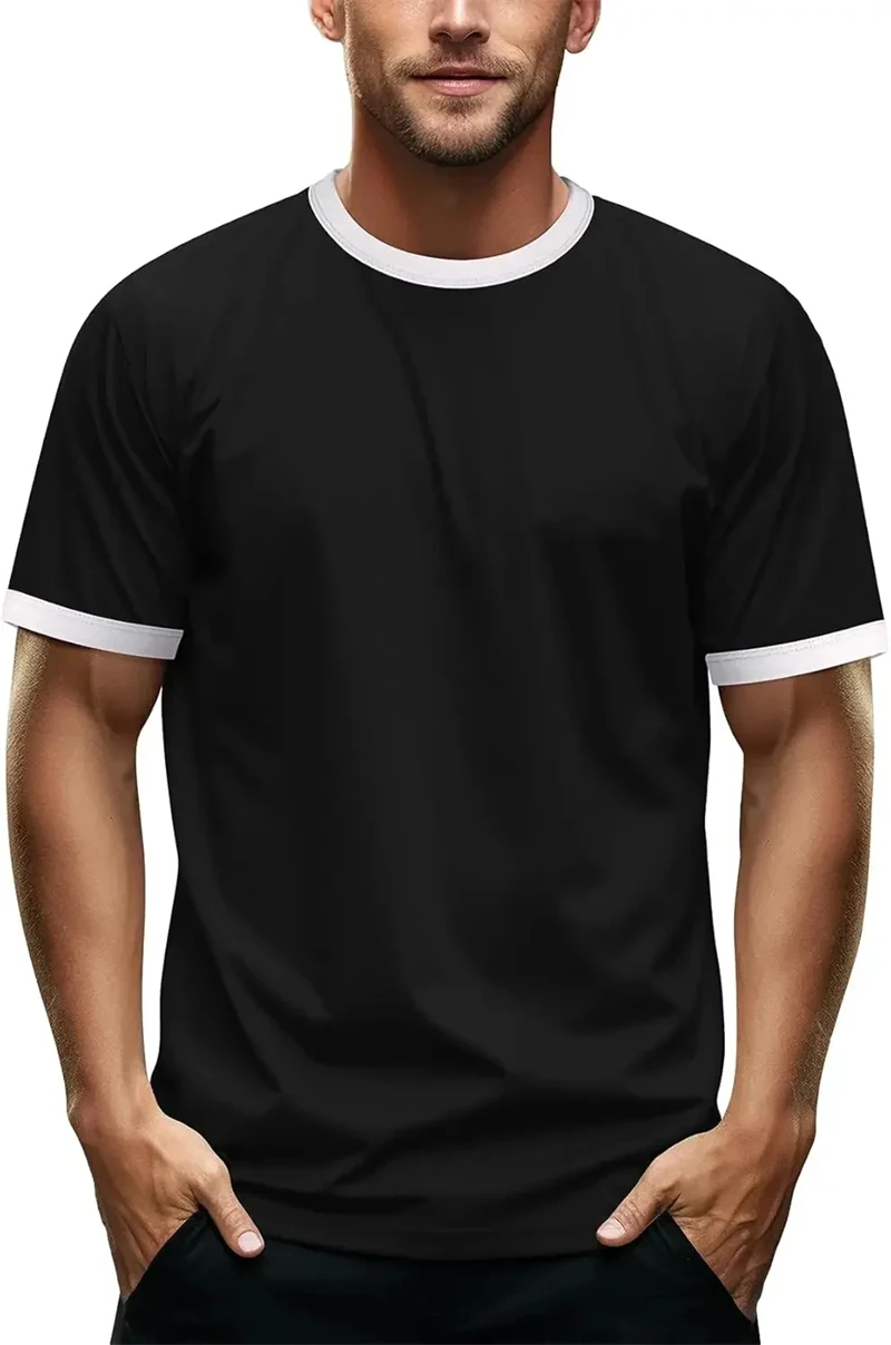 

Simple Fashion Summer Men's T Shirts Trend Streetwear 3D Printed Crew Neck Kids Tee Casual Oversized Breathable Men Clothing Top
