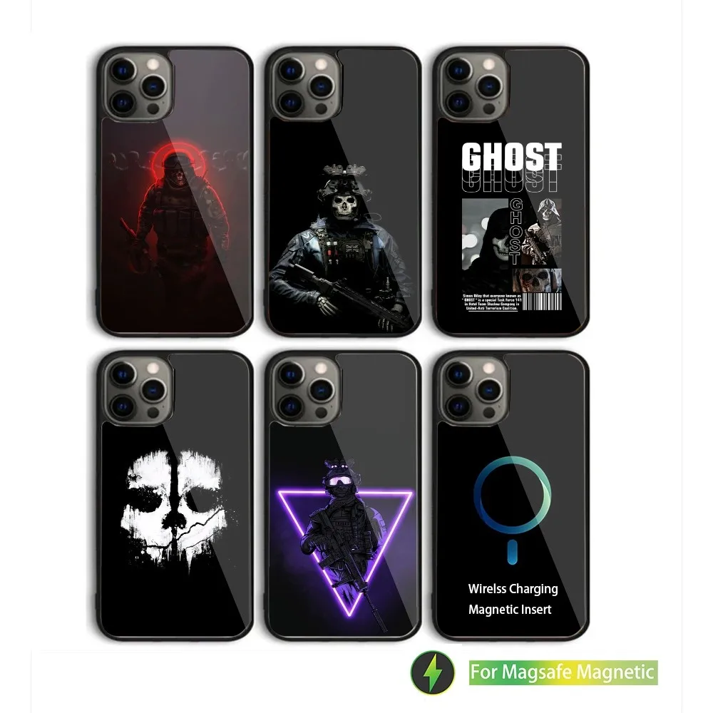 

Чехол для телефона C-Call Of Game D-Duty для iPhone 15,14,13,12,11, Plus, Pro, Max Mini Magsafe с магнитной беспроводной зарядкой