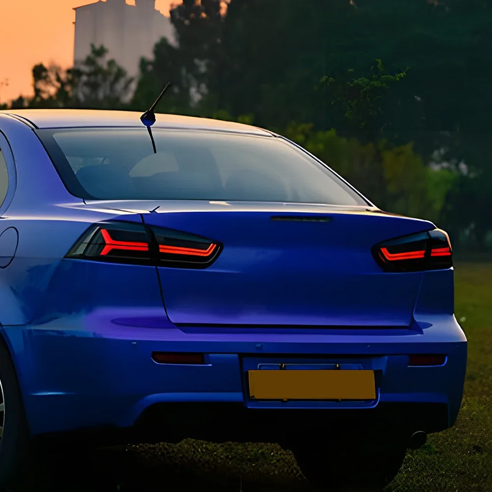 

Для Mitsubishi Lancer 2008-2017 светодиодные автомобильные задние фонари в сборе, обновление высокого качества, динамический мигающий сигнальный светильник, автомобильные аксессуары