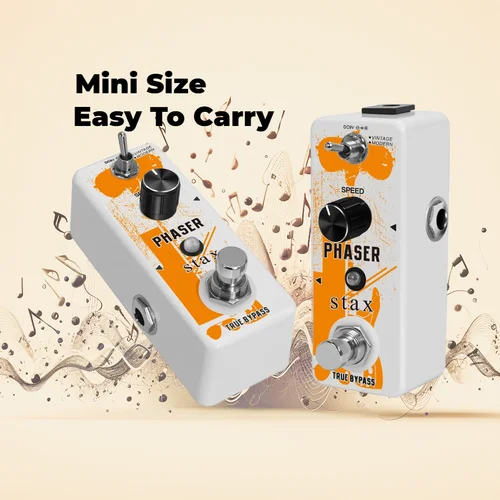 Imagen 2 del producto Stax Bass Guitar Phaser 90 Phase Analógica Pedaleira Pedal de Efecto de Guitarra Modos Vintage guitarra eléctrica Mini Tamaño True Bypass