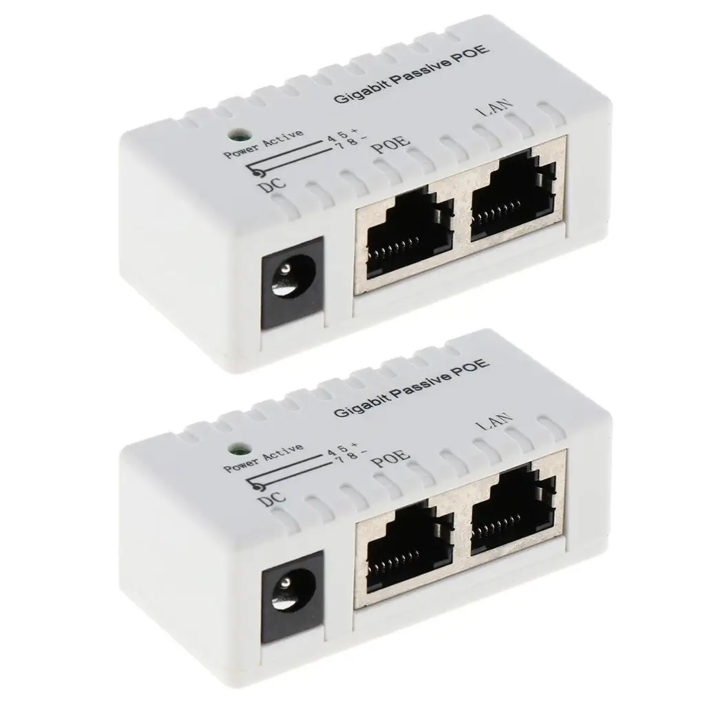 Poe Passive Gigabit Ethernet Injector Power over Ethernet Adapter for Wireless Access Point and Extender
