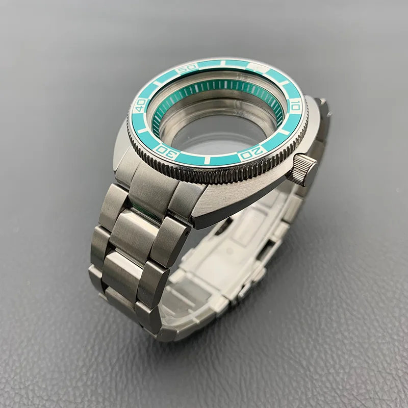 6105 6309 Turtle Abalone Watch Case and Stainless Steel Bracelet Sets Fit NH35 Movement Watch Case and 22mm Watch Stap Kits