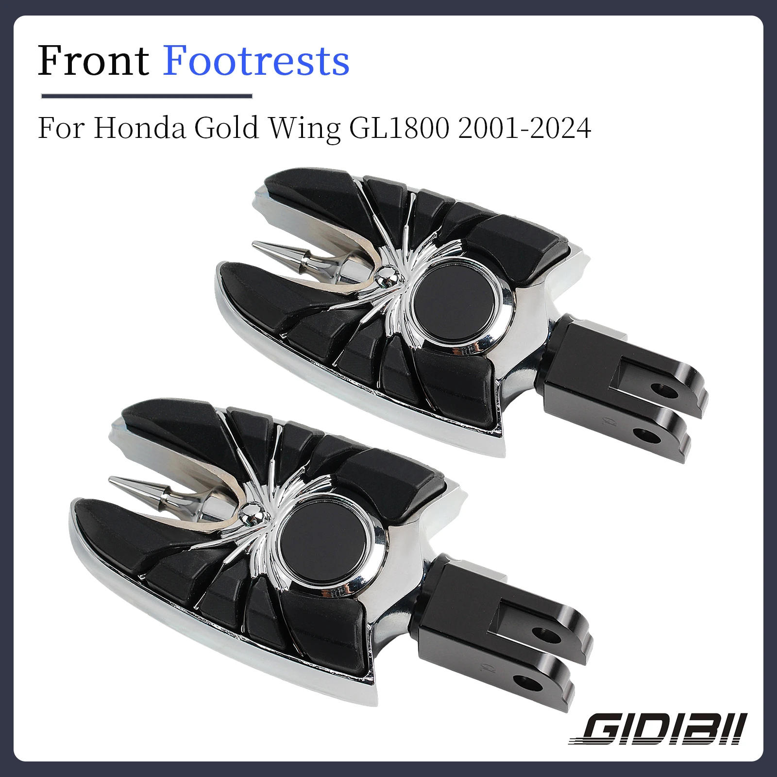 

1 пара передних подножек для Honda Gold Wing GL1800 2001-2024, широкие подножки, педали, аксессуары для половой доски водителя мотоцикла