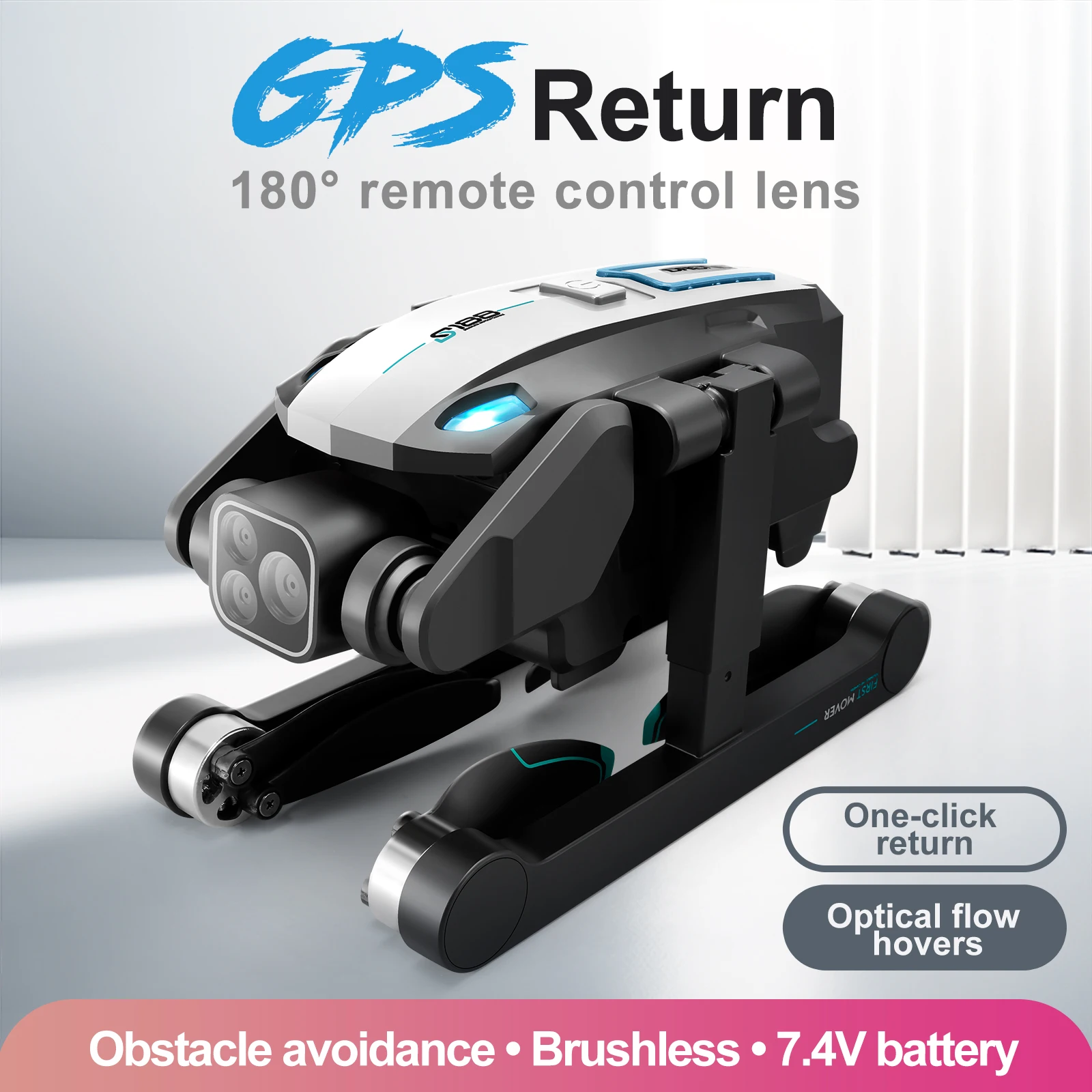 Nuovo S188 Brushless RC elicottero Drone Toy ESC Dual Camera 4Axis Remote Control droni Quadcopter evitamento ostacoli ritorno GPS