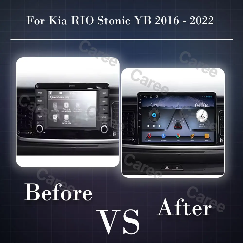 For Kia RIO Stonic YB 2016 2017 2018 2019 2020 2021 2022 Android 15 Carplay Auto Car Radio GPS Multimedia Video Player Stereo BT