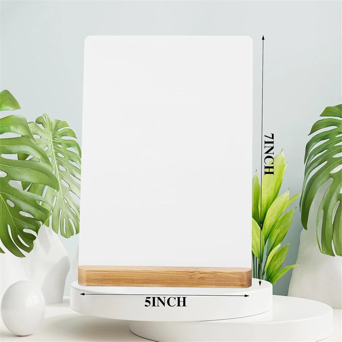 A98U 6 Pack Sublimation Photo Frames Blanks 5 X 7 Inch Heat Transfer Metal Picture Frames with Wood Base DIY Photo Prints