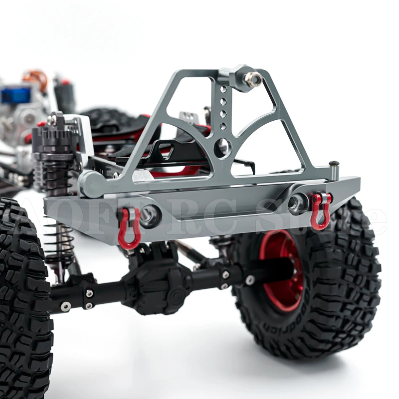 Universal CNC Aluminum Front & Rear Bumper Kit for 1/10 RC Car – Fits TRX4, SCX10 90046 90047, Heavy-Duty Upgrade, Easy Install