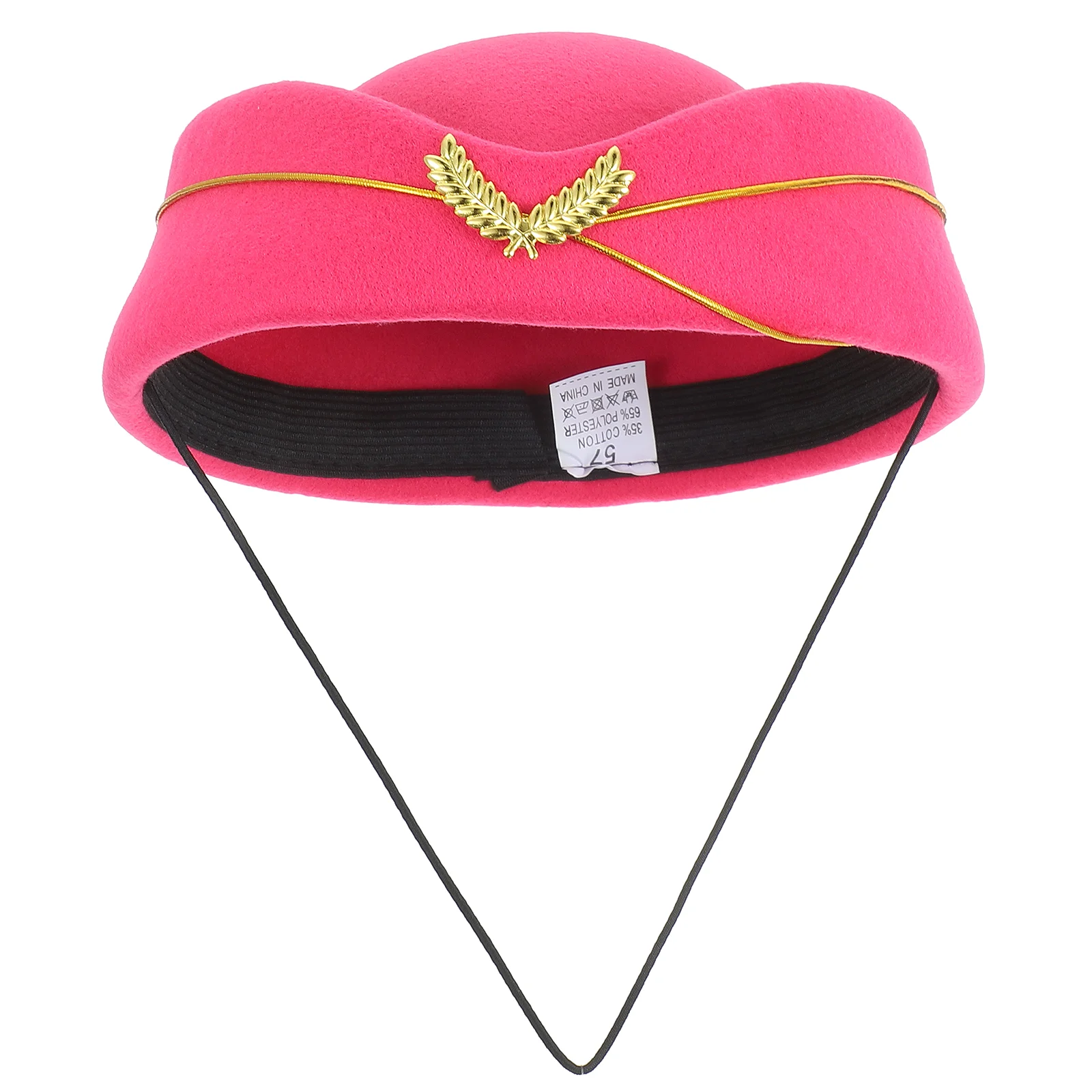 Stewardess Hat Flight Attendant Costume Decor Ladies Hats Vintage Berets Imitation Monny Performance Miss Woman Black Cap