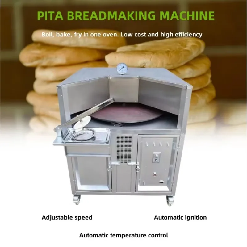 Spinning Free Style 500c Rotating Pot Pita Bread Oven Natural Source Gas Heater Burner Saj Medium To Large Size Turkish Arabic