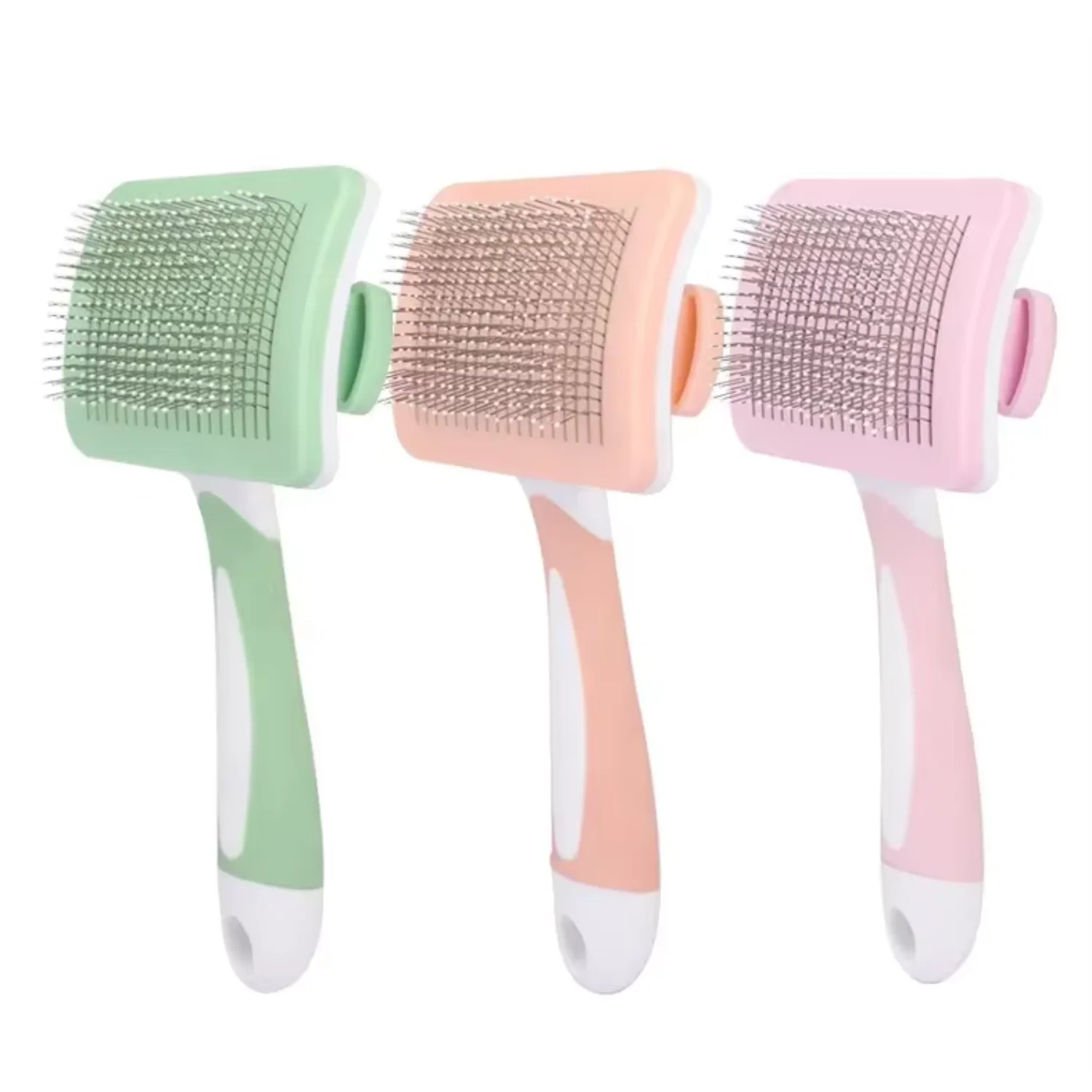 

Factory Wholesale Self Cleaning Cat Wire Brush Dog Pet Grooming Slicker Brush