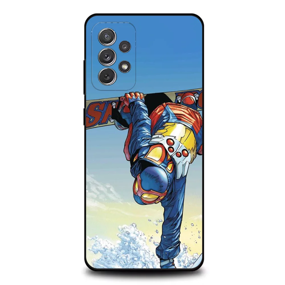 Skiën Sneeuw Snowboard Ski Telefoon Case Voor Samsung S25, S24, S21, S22, S23, S30, Ultra, S20, Plus, Fe, Lite, Note,10,9,5G Zwarte Cover
