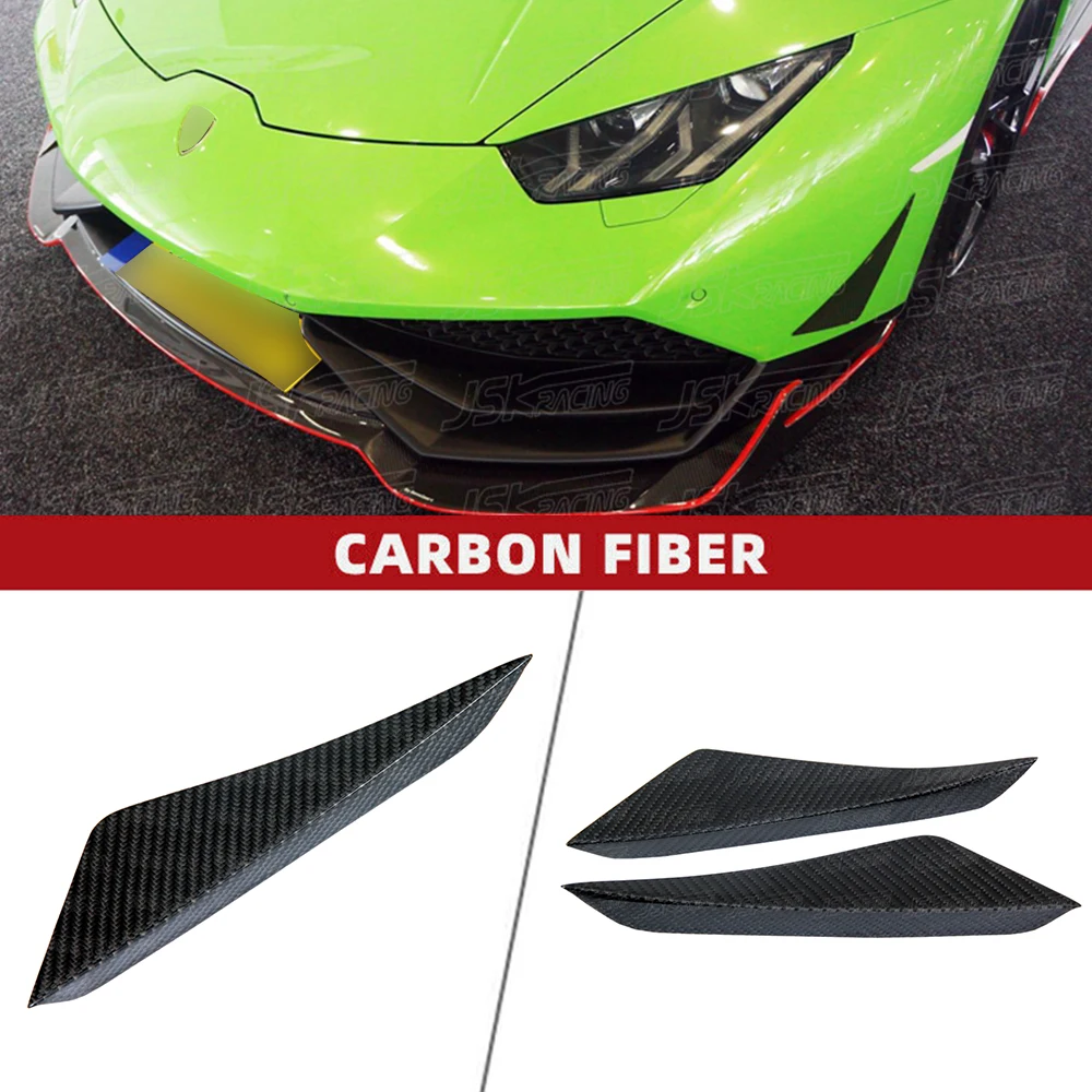 R Style Carbon Fiber Canards For Lamborghini Huracan Lp610-4 2014-2016