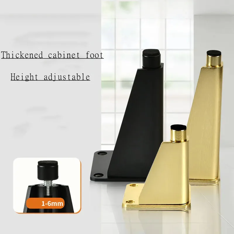 Adjustable Aluminum Alloy Furniture Hardware Legs Anti-rust Bathroom Cabinet Feet Sofa Coffee Table TV Cabinet Support Feet