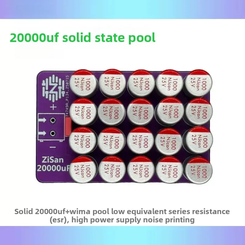 Solid State Filter Pool, Capacitor Array, Raspberry Pi, Low ESR WIMA Car Audio Retrofit
