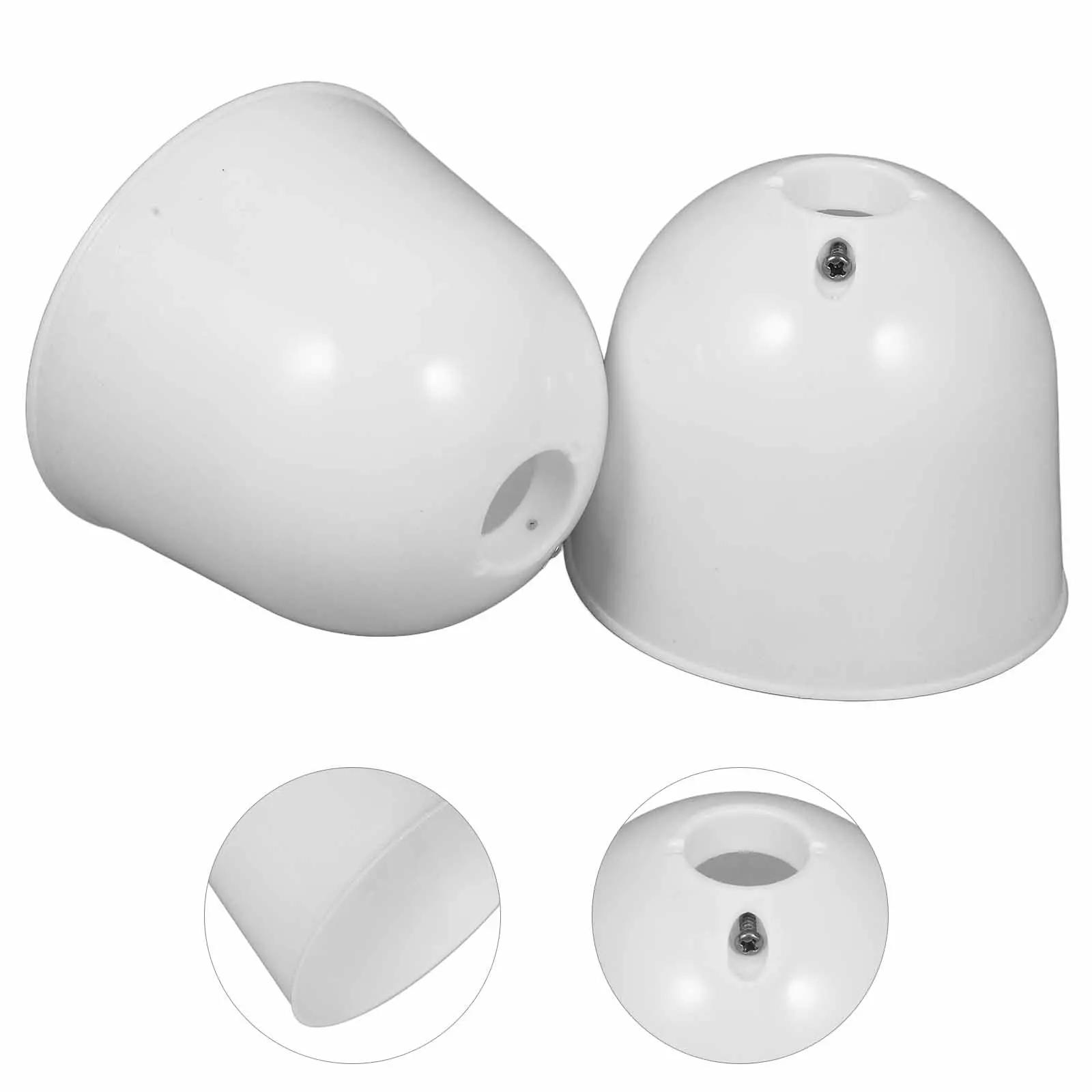 2 pezzi accessori per ventilatori da soffitto piastra di copertura antipolvere paralume protettivo elettrico dimensioni compatte ampia compatibilità plastica