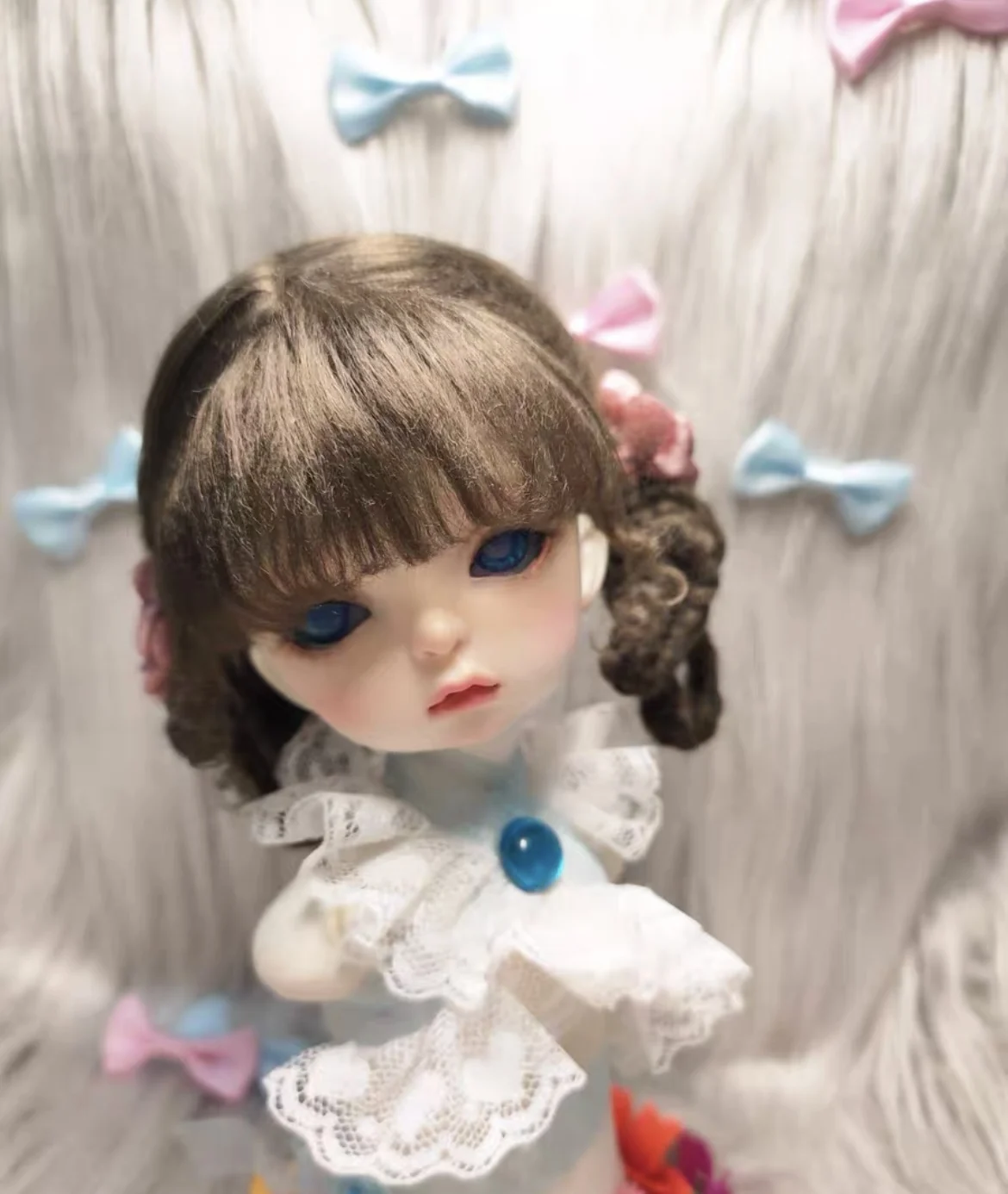 OB11 วิกผมสำหรับตุ๊กตา 1/4 1/6 1/8 ตุ๊กตา BJD ผมตุ๊กตาจัดส่งฟรี