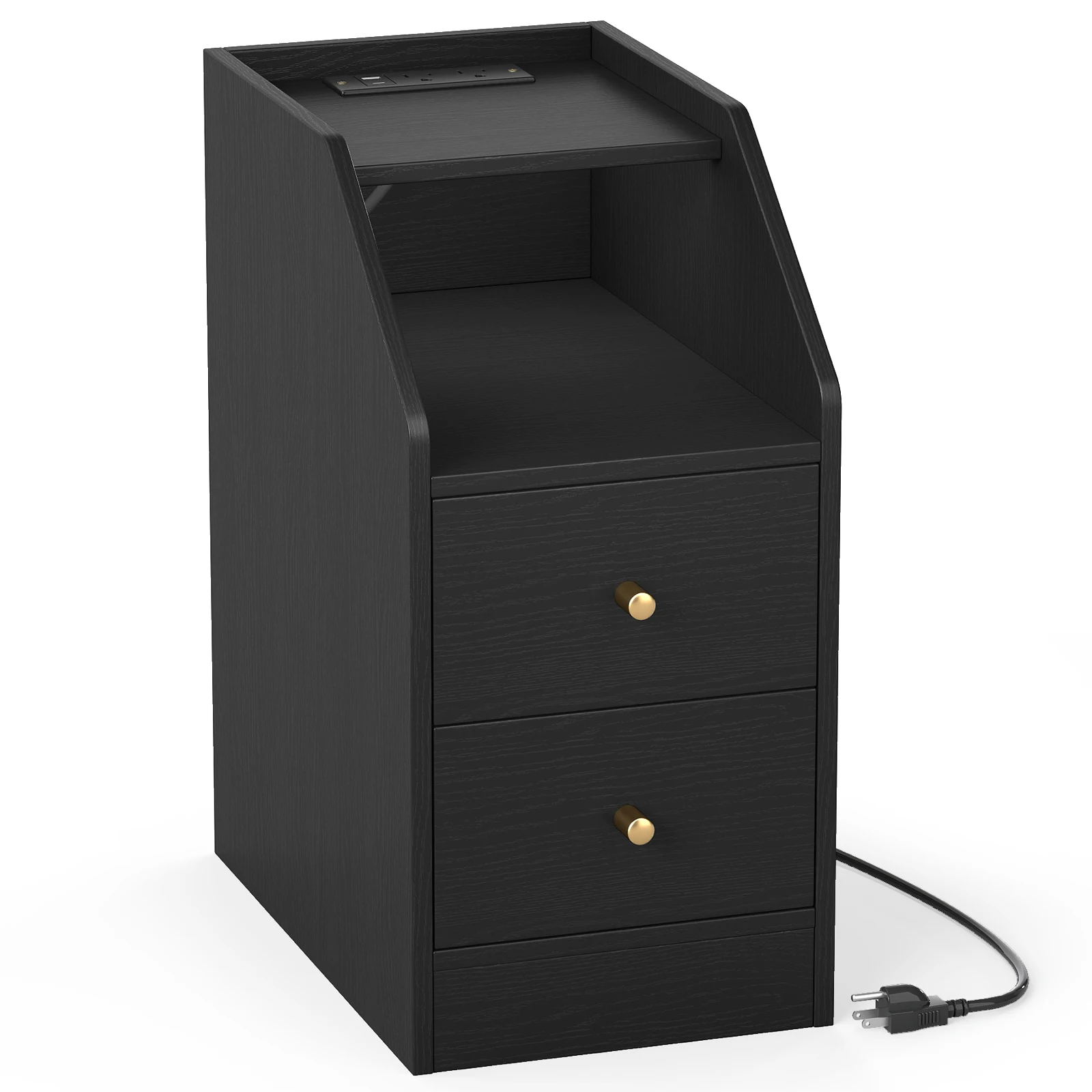 

Приставной столик с зарядной станцией, ящиками для хранения, для дивана или кресла, для небольших помещений