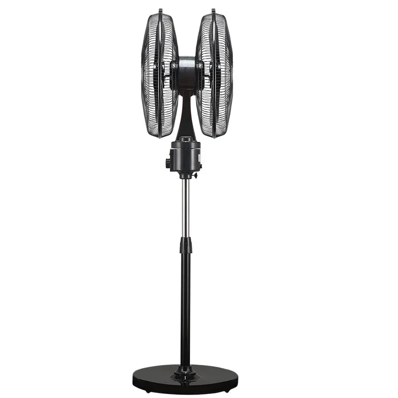 Double head 360 degree rotating double-sided fan, strong wind 18 inch powerful electric fan