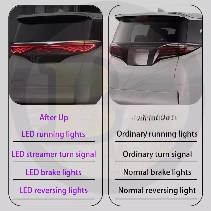 For Hot Seller 8 30 Wholesale Factory Alphard 2023-2025 Upgraded Butterfly Style LED Tail Lights Durable
