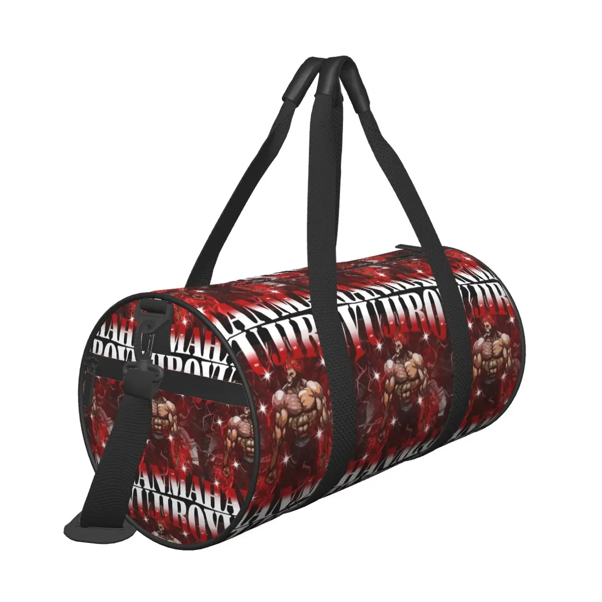 Men Travel Bag Anime Baki Hanma Series Baki The Grappler Manga Gym Bag Large Waterproof Printed Handbag Luggage Sports Bag