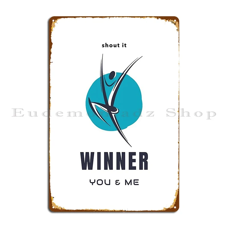 Winner You And Me Mini Skirt Metal Plaque Create Bar Living Room Designing Cinema Tin Sign Poster