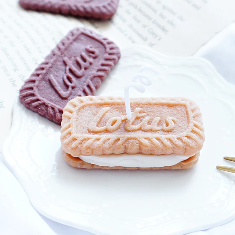 Stampo in Silicone per candele a forma di biscotto fai da te stampo da forno per biscotti fatto a mano