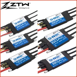 ZTW Shark G2 20A/30A/40A/50A/60A/80A/100A 2-4S/2-6S 32bit  Water-cooling Dual-way Waterproof Brushless ESC