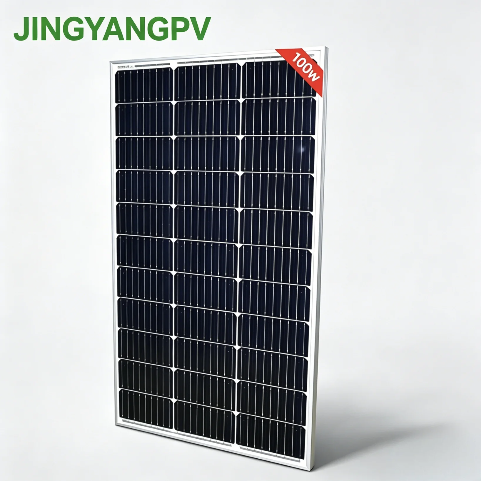 100 W monokristallines Solarmodul aus gehärtetem Glas, 18 V Photovoltaik-Solarmodule mit Aluminiumrahmen, tragbare PV-Module für 12 V Batterieladegerät, Wohnmobil, Boot, Camping