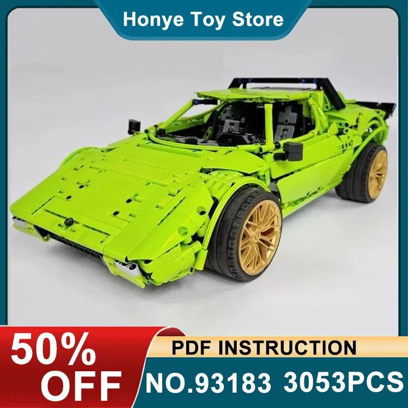 

Новый MOC-93183 Технический автомобиль 1974, Lancia Stratos Stradale HF Строительные блоки Кирпичи Развивающая игрушка-головоломка Рождественский подарок для ребенка