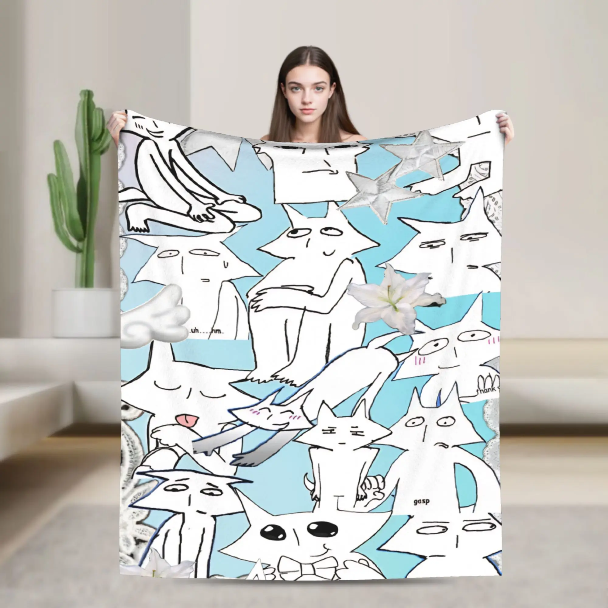 Super Soft House Of Puso Throw Blanket Premium Fleece Flannel Lightweight  Bed Blanket Cozy Fluffy Blankets All Season Use