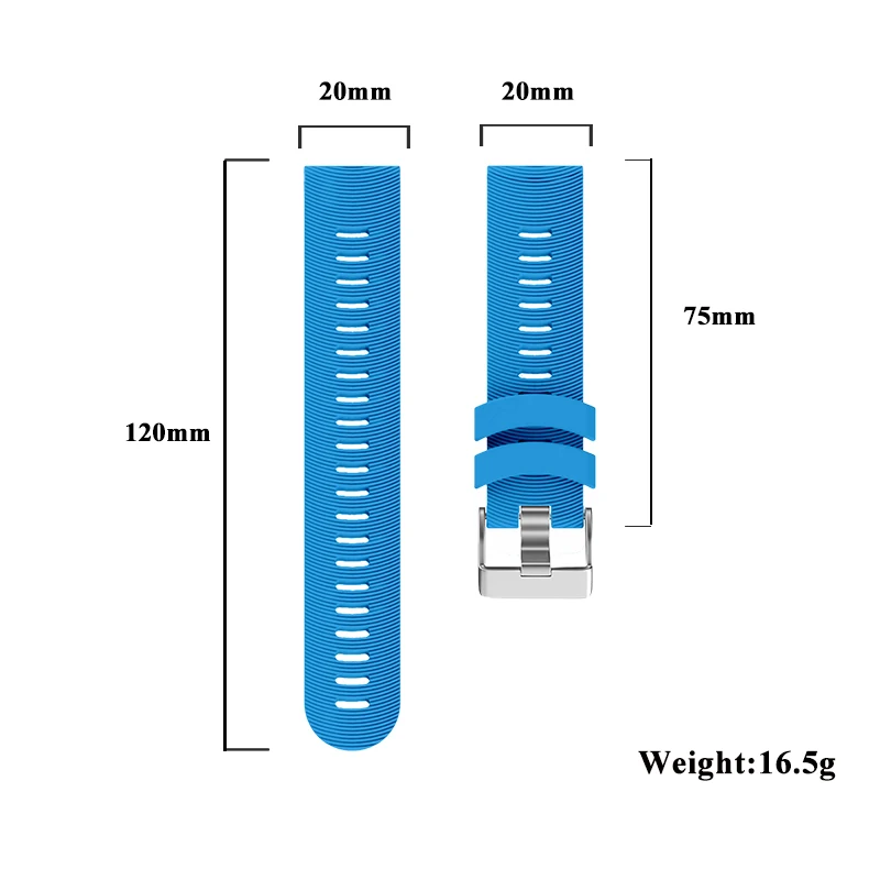 Soft Band for Garmin Forerunner 165 Bracelet Original Outdoor Silicone Accessories Band for Garmin Venu SQ Running Man 20mm