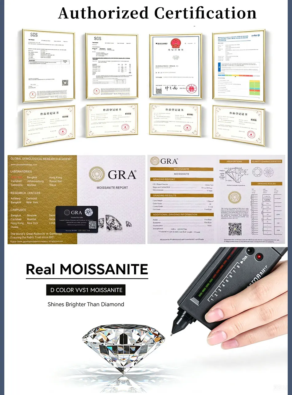 Lnkry 5MM/6.5MM/8MM Moissanit-Creolen 14k Goldgefüllte Funkelnde Labor-Diamant-Hebelverschluss-Ohrringe für Frauen Geschenk – Detail 28