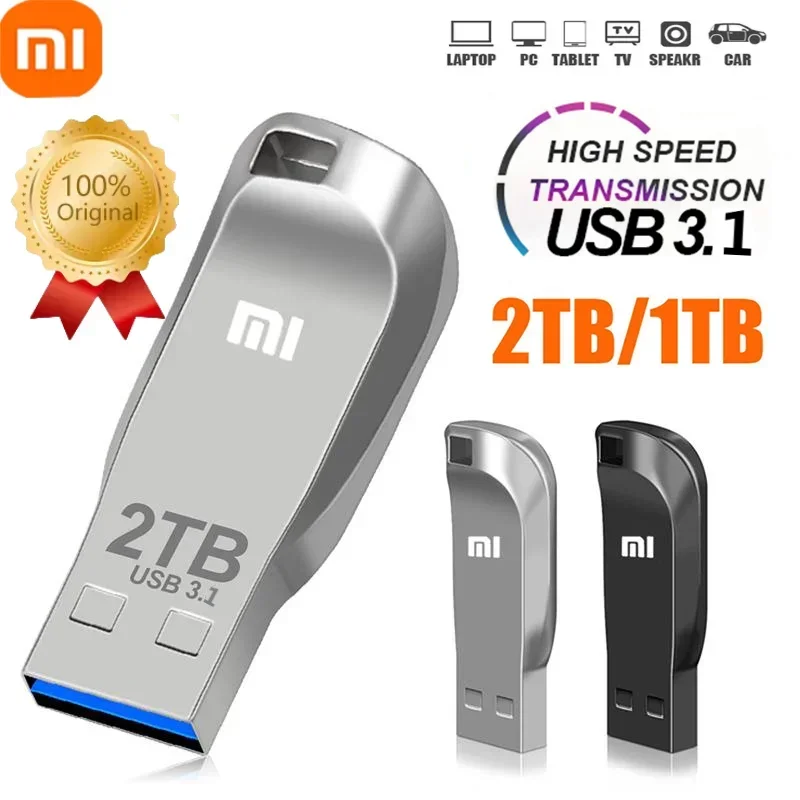 Xiaomi Flash Drives Usb 3.0 2TB Mini High Speed Metal Pen drive 1TB 512GB Stick Portable Drive Waterproof U Disk Memoria Storage