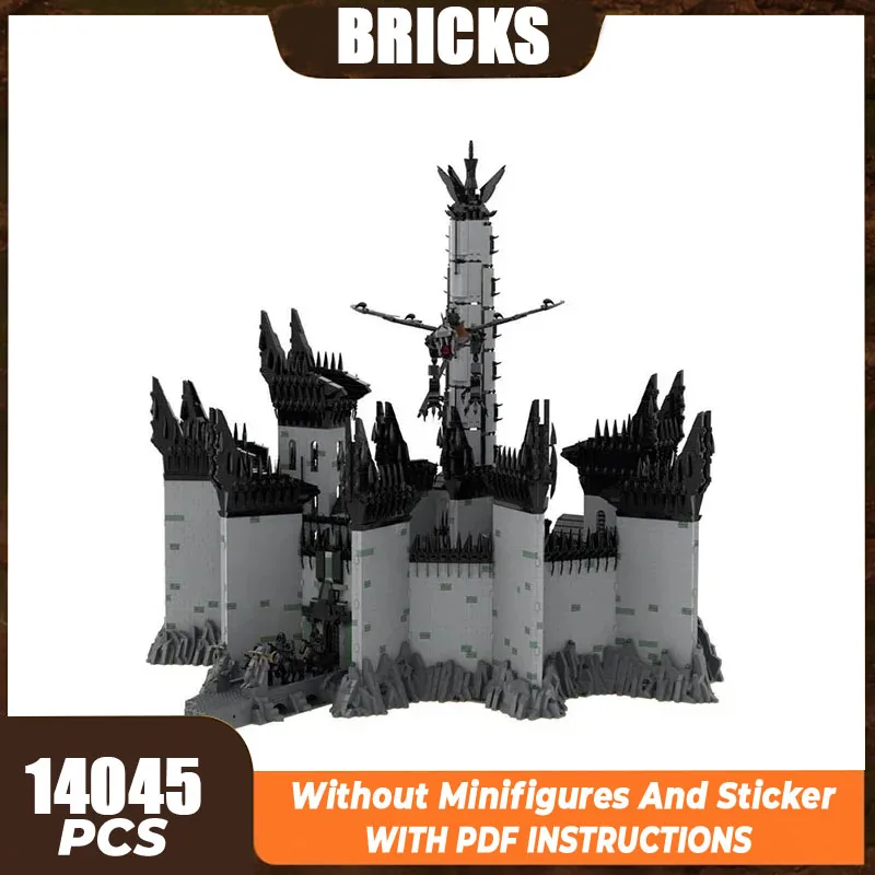 Magical Rings Movie Model Moc Building Bricks UCS Minas Morgul Technology Modular Blocks Gifts Christmas Toys DIY Sets Assembly