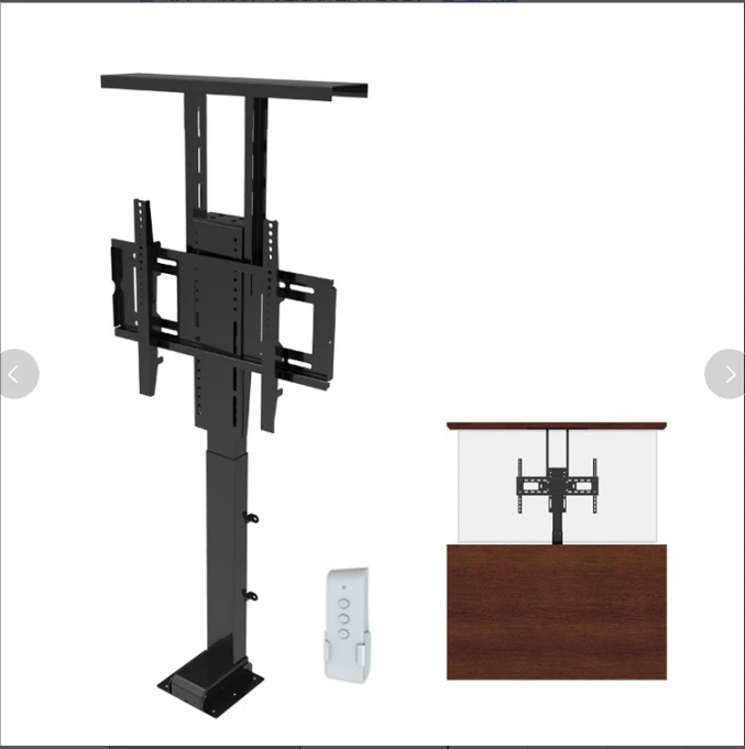 Motorized height adjustable LCD LED TV floor stand TV lift