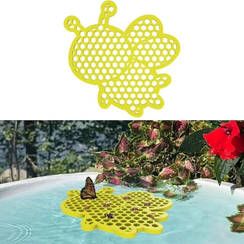 2025 espuma abeja mariposa bebedero jardín al aire libre decoración de piscina decoración al aire libre alimentador de abejas en la estación de beber de abejas