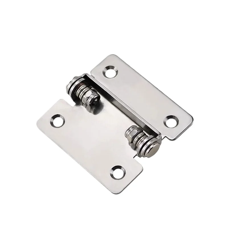 304 Stainless Steel Adjustable Stop Torque Hinge Damping Shaft 180 Degree Rotating Folding Hinge For Equipment Cabinet Shell