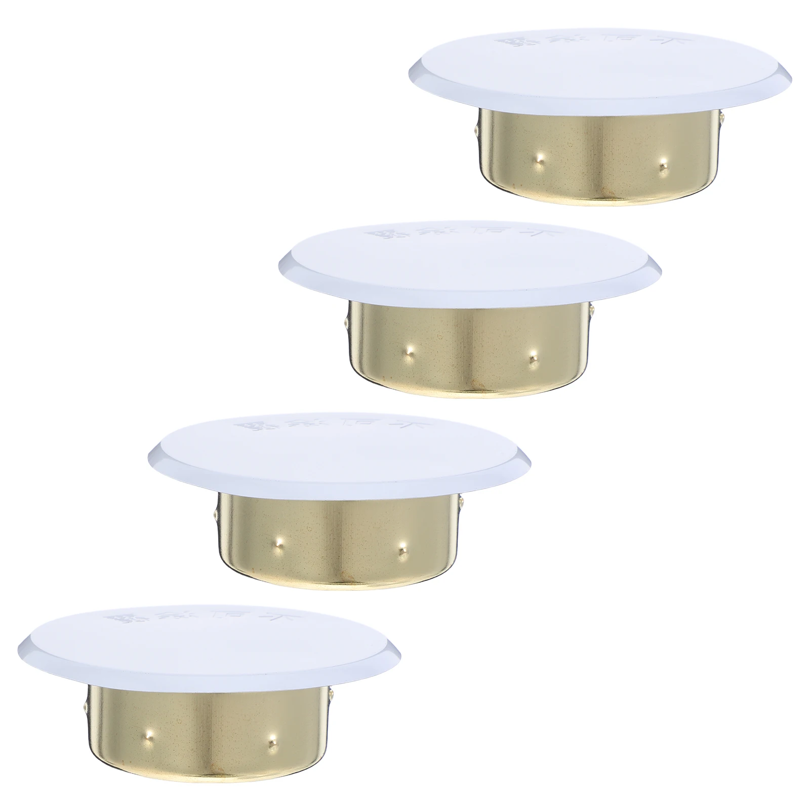 4 قطعة أغطية الرش المخفية لوحة مسطحة مستديرة غطاء الرش الناري للسقف الاستخدام الصناعي السكني التجاري الحديد