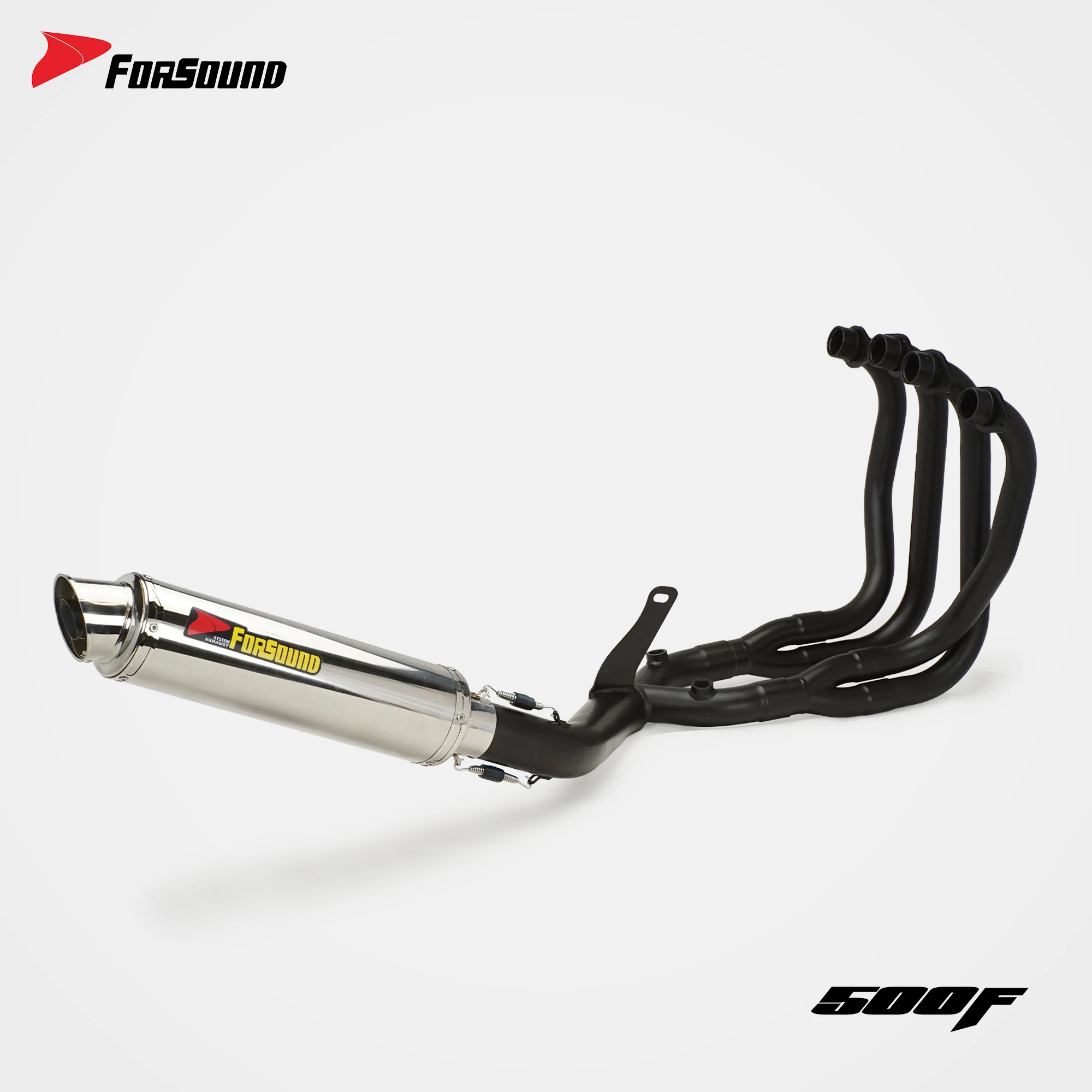 For ZXMOTO ZX500F Motorcycle Slip-On Full Exhaust System Mid Link Connect Pipe Modified Muffler With Removable DB Killer