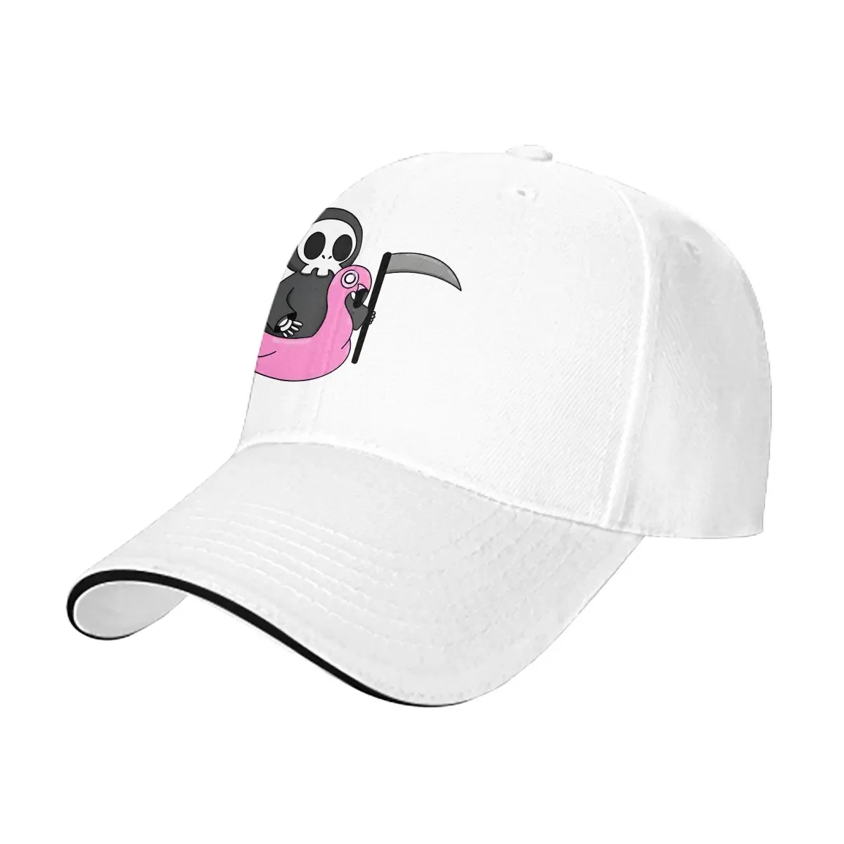 Washed Men's Baseball Cap Swim Reaper Trucker Snapback Caps Dad Hat Flamingo Animals