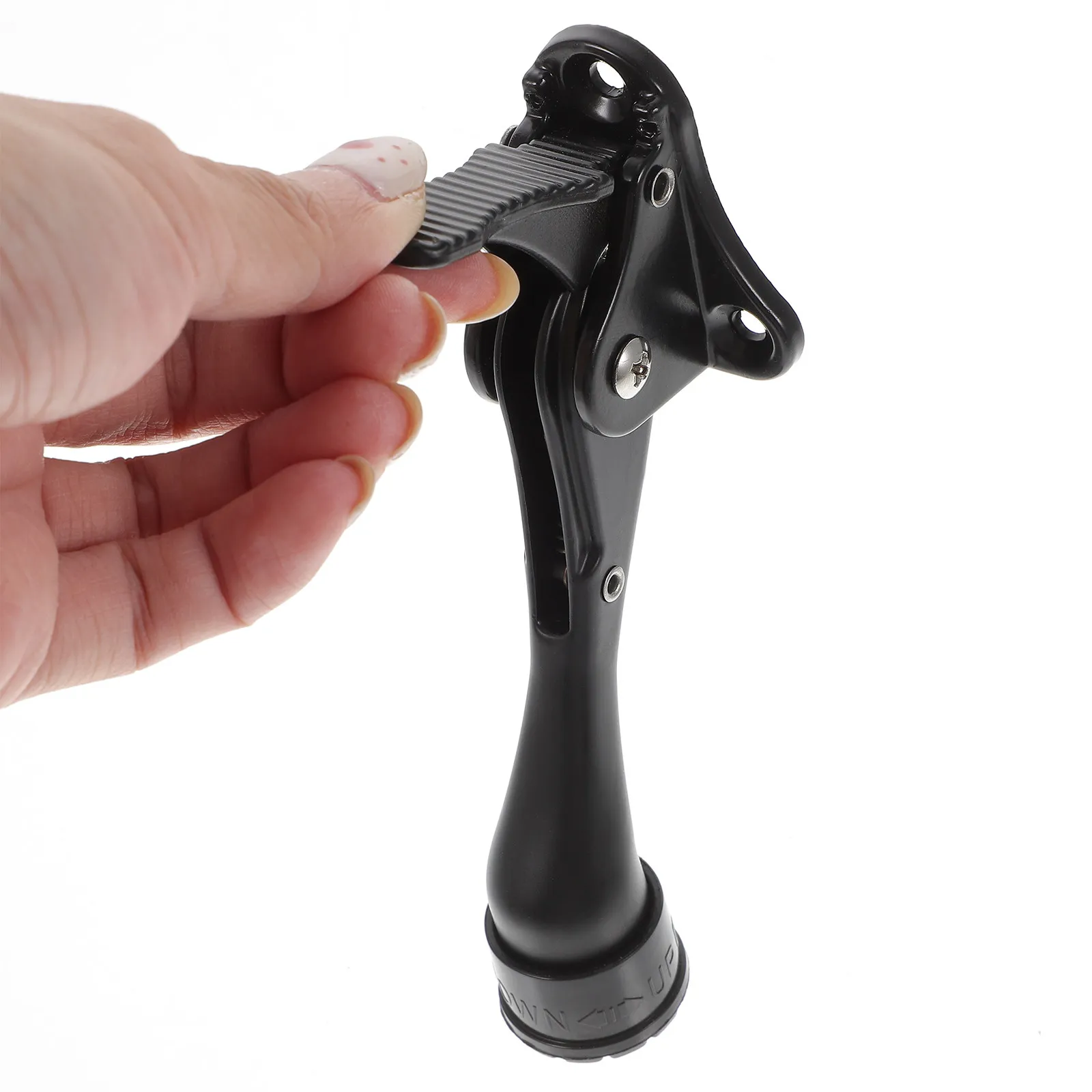 

Регулируемый напольный дверной стопор с полуавтоматическим ножным управлением для нижней части двери, для гаражей и коммерческих объектов, защитный ограничитель